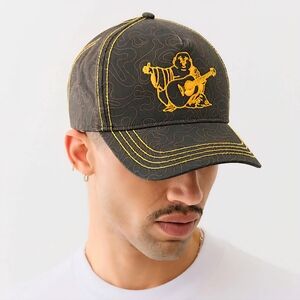 True Religion Groovy Buddah Trucker Hat